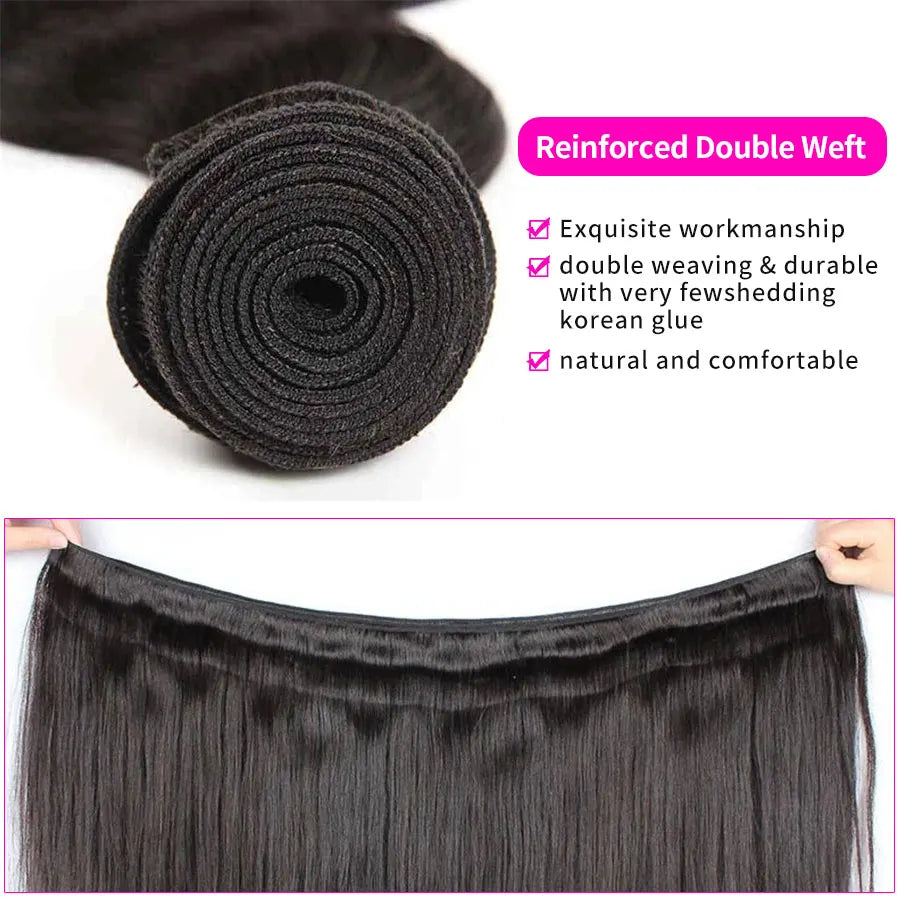 Body Wave Brazilian Human Hair Bundles 1/3/4PCS Natural Black 14-30 Inches Brazilian Hair Weave Bundles Remy Hair Extension