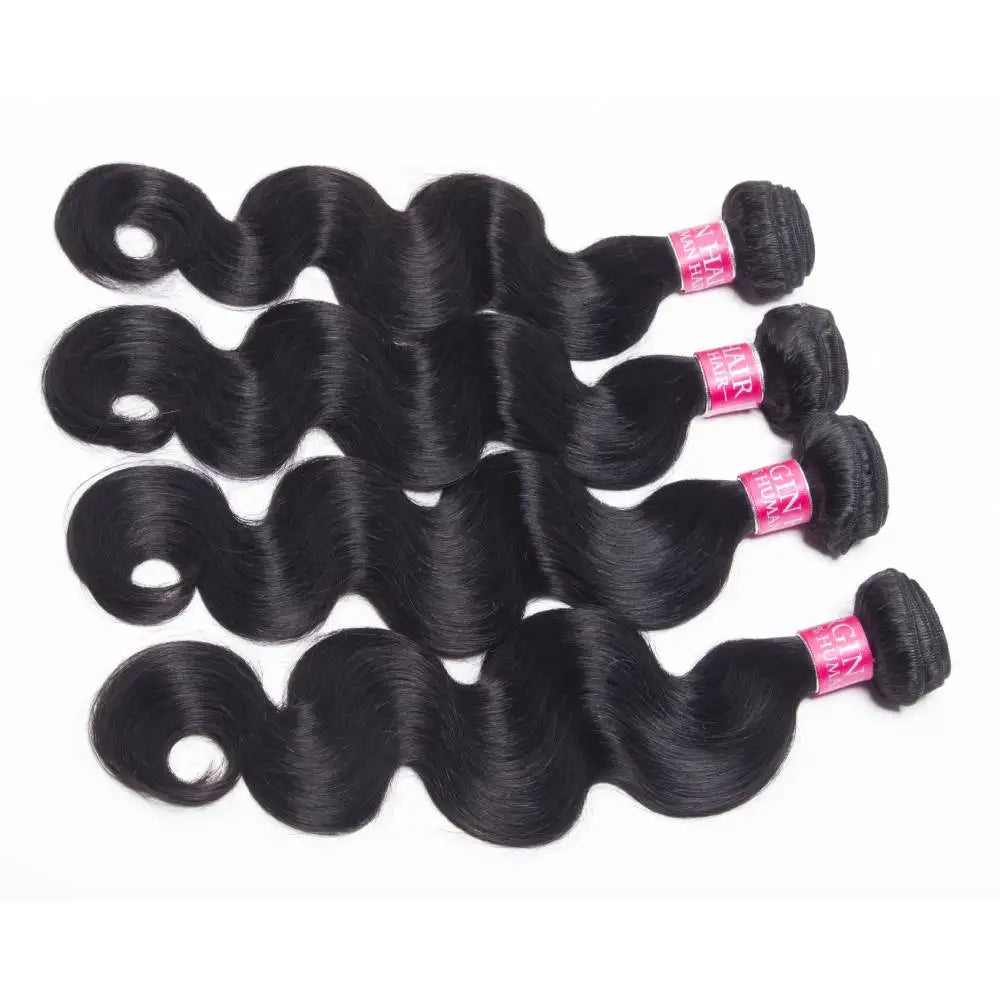 Body Wave Brazilian Human Hair Bundles 1/3/4PCS Natural Black 14-30 Inches Brazilian Hair Weave Bundles Remy Hair Extension